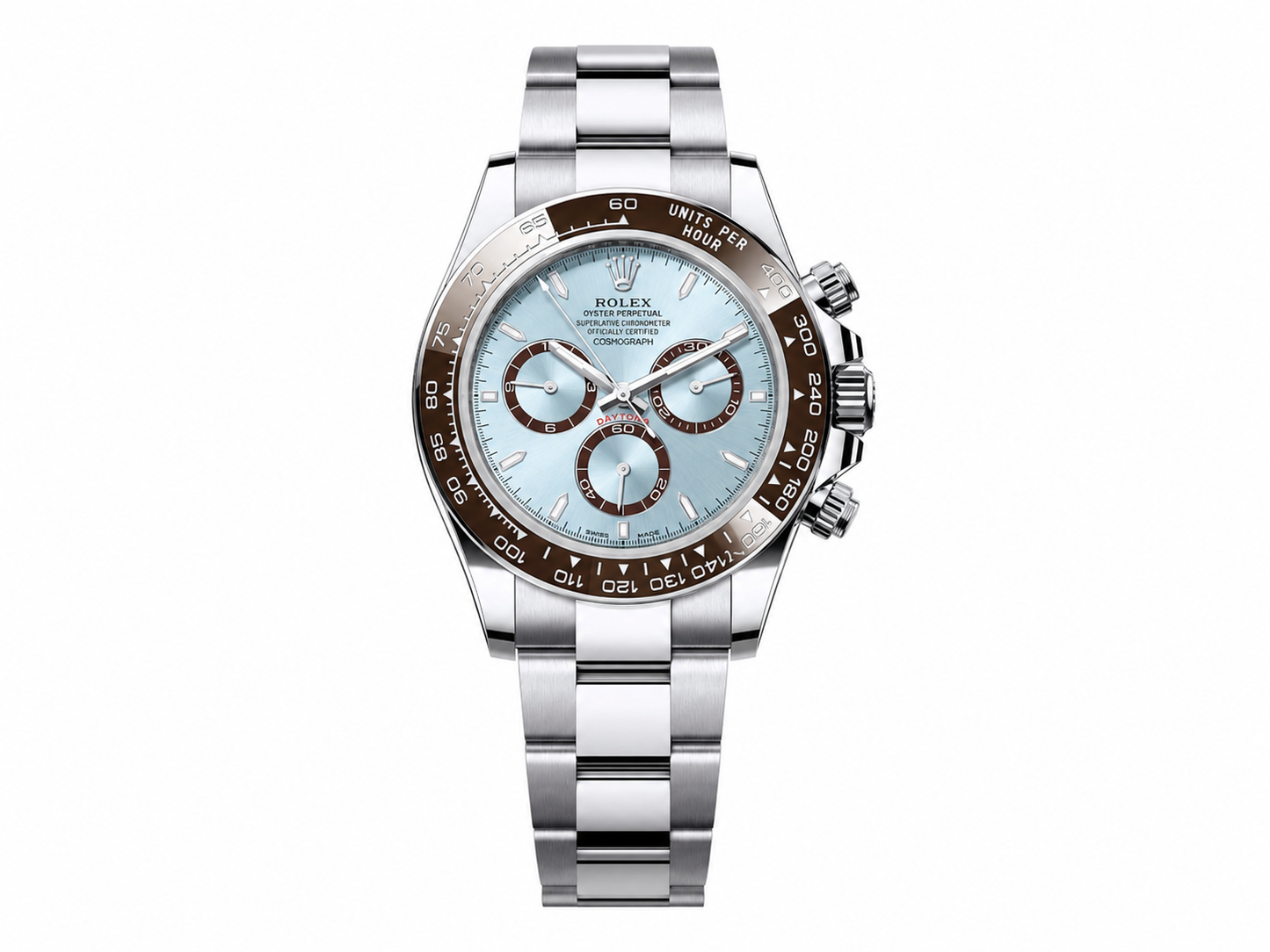 Rolex Daytona 126506 1:1 Best Edition 904L Steel Ice Blue Dial on SS Bracelet DD4131 (Weighted)