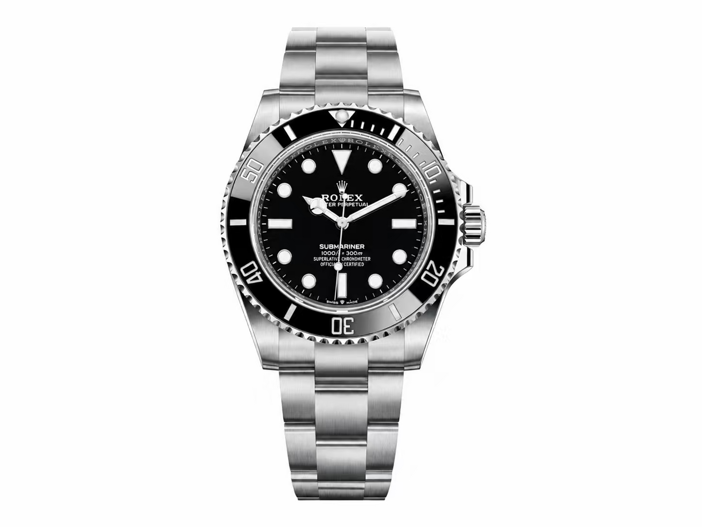 Rolex Submariner 41mm 124060 No Date Black Ceramic 904L Steel 1:1 Best Edition DD3230