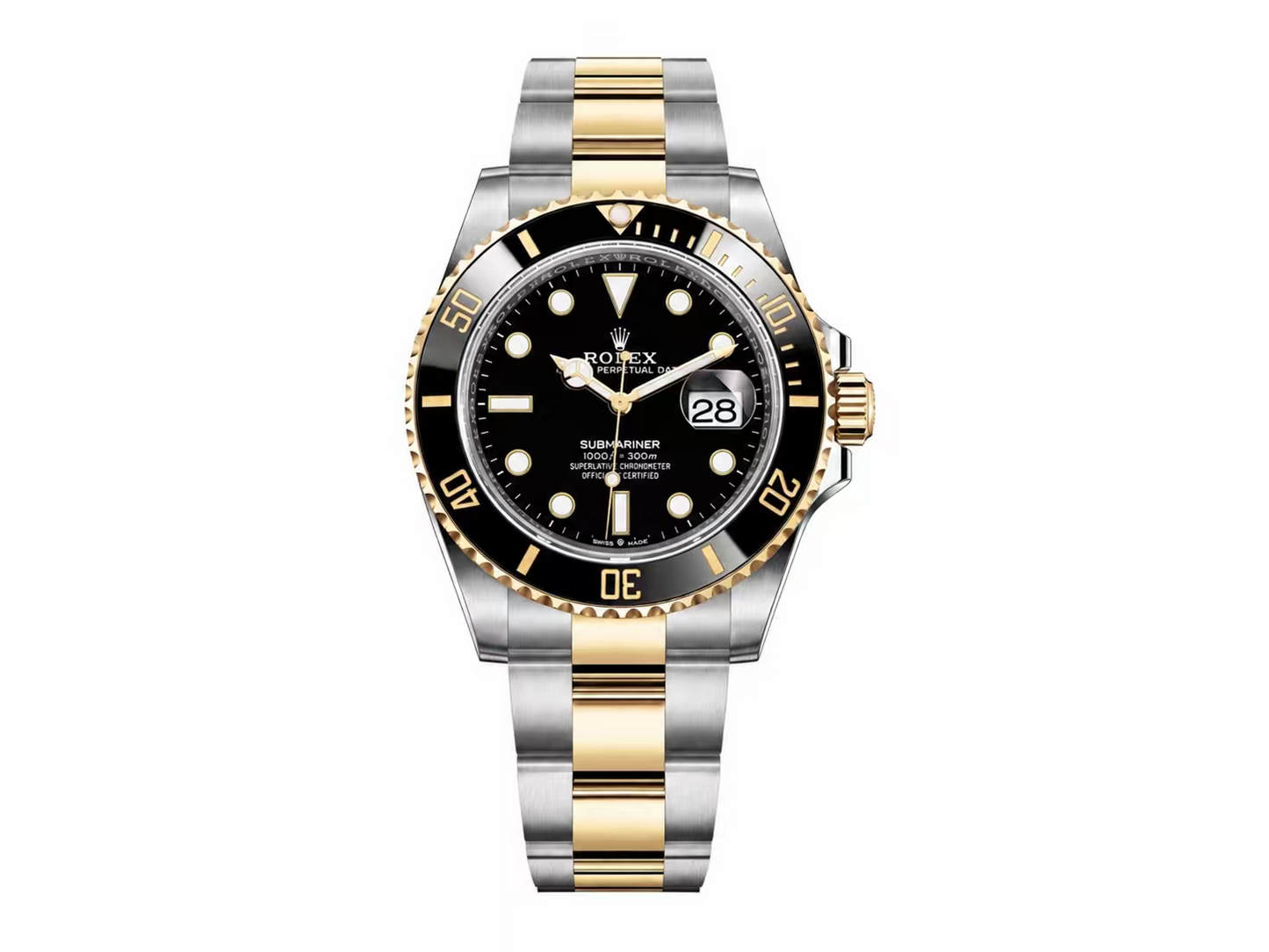 Submariner 126613 LN SS/YG Black Ceramic 904L Steel 1:1 Best Edition DD3235 (Weighted)