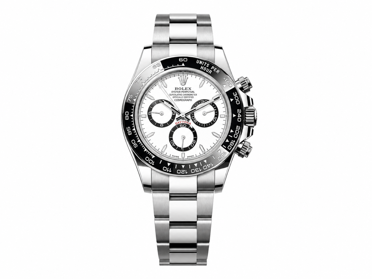 Rolex Daytona 126500 Panda 1:1 Best Edition 904L SS Case and Bracelet White Dial DD4131