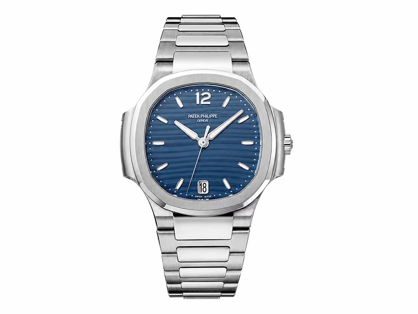Patek Philippe Nautilus 7118 Ladies 1:1 Best Edition Blue Dial on SS Bracelet A324 Super Clone