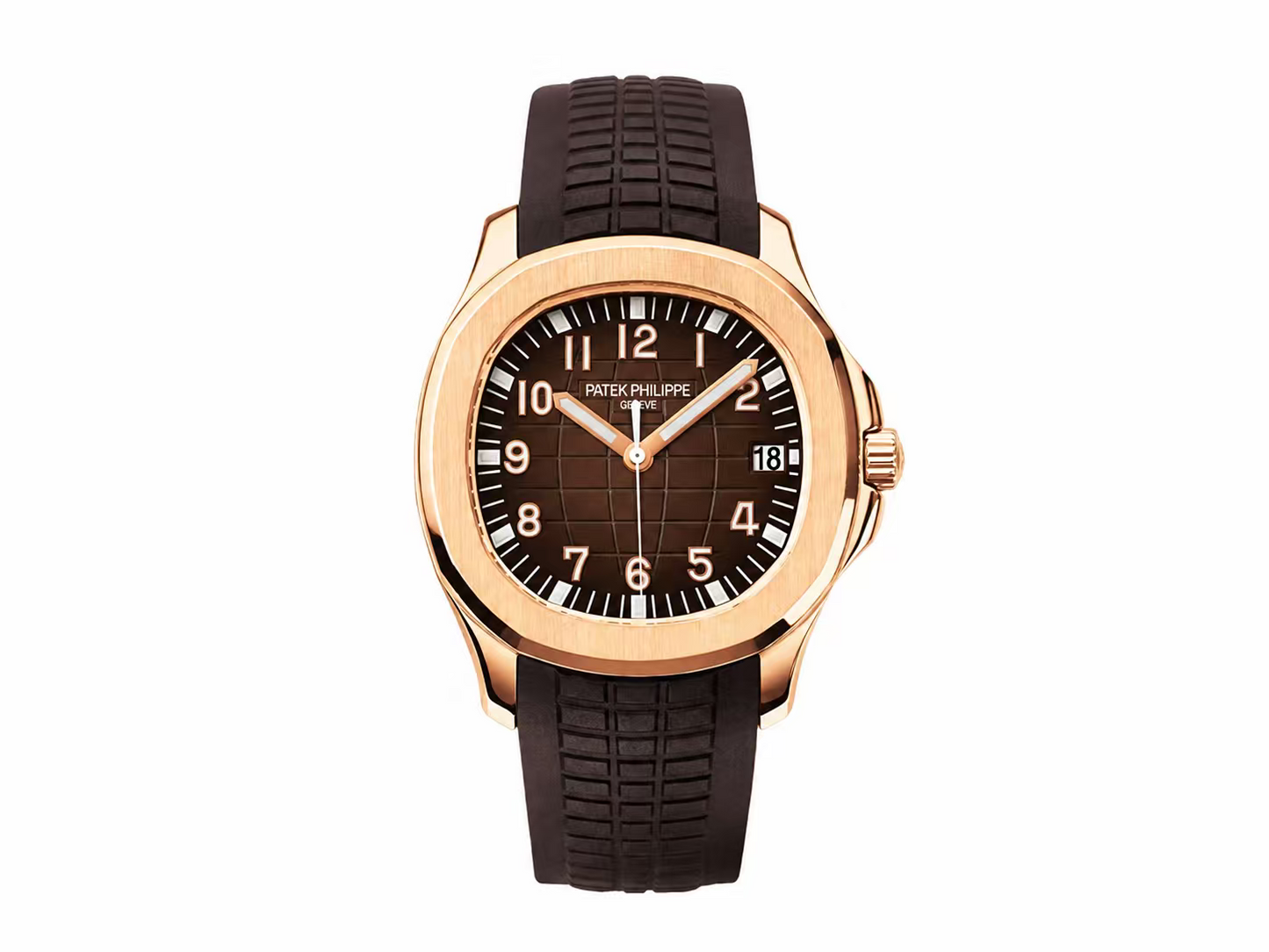 Patek Philippe Aquanaut 5167 40mm RG 1:1 Best Edition Brown Dial on Brown Rubber Strap A330 Super Clone