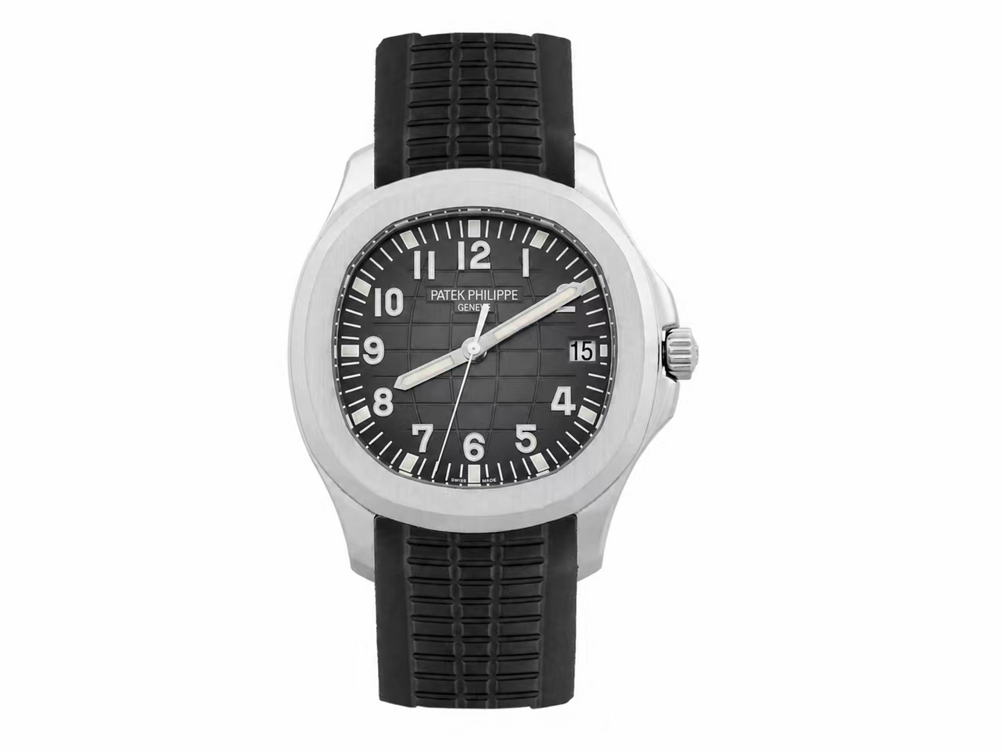 Patek Philippe Aquanaut 5167 40mm SS 1:1 Best Edition Gray Dial on Black Rubber Strap A330 Super Clone
