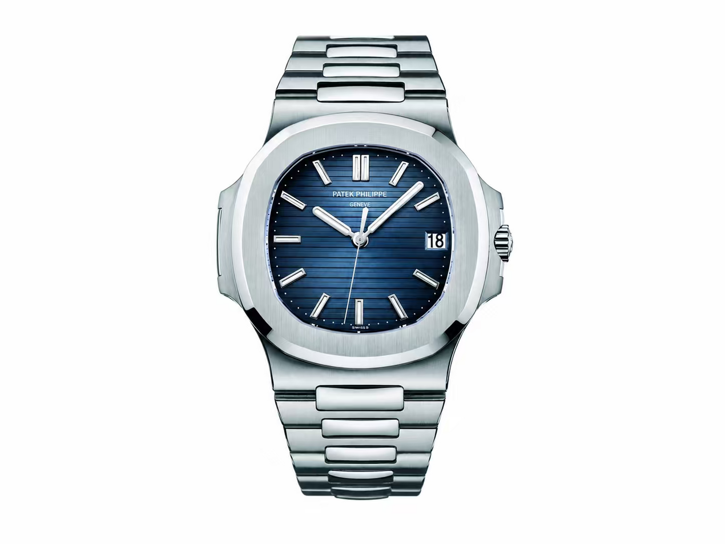 Patek Philippe Nautilus 5711 1:1 Best Edition 2018 Blue Textured Dial on SS Bracelet DD324 Super Clone