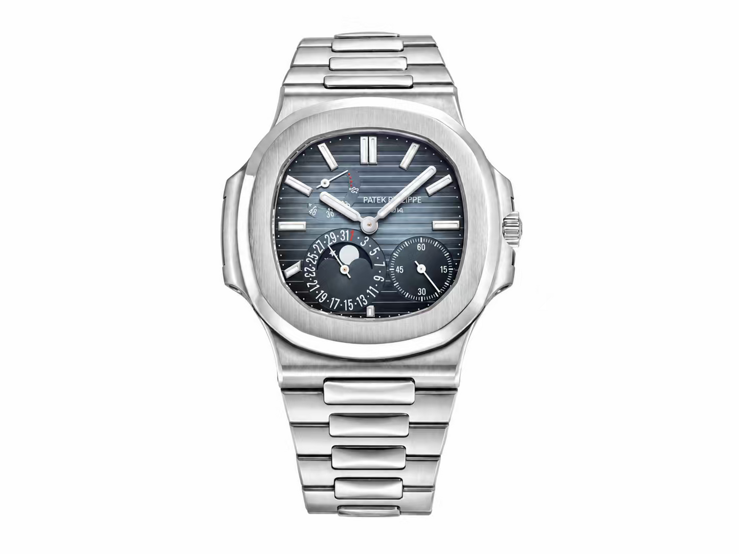 Patek Philippe Nautilus 5712 SS 1:1 Best Edition Blue Dial on SS Bracelet PPF240 Super Clone